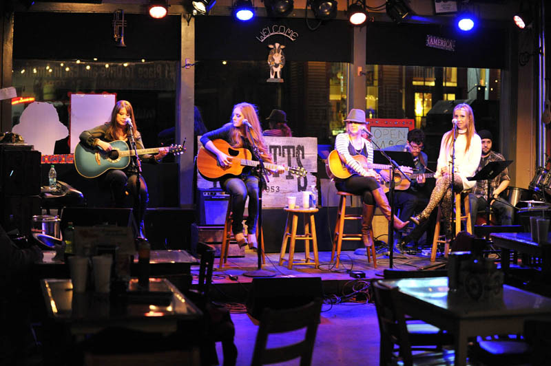 Pucketts of Leipers Fork songwriters Angela Predhomme, Daisy Mallory, Ella Mae Bowen and Molly Hunt